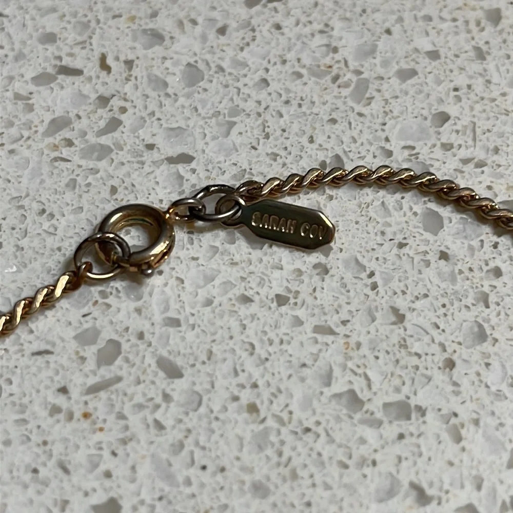 Vintage Sarah Coventry gold 7” chain bracelet